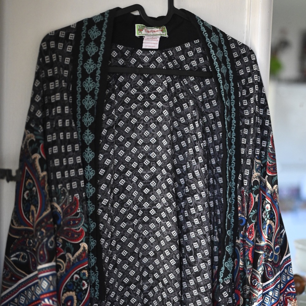 kimono style flowy coverup